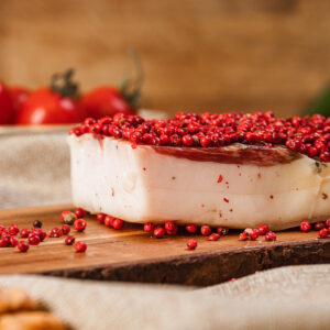 Lardo Stagionato al Pepe Rosa